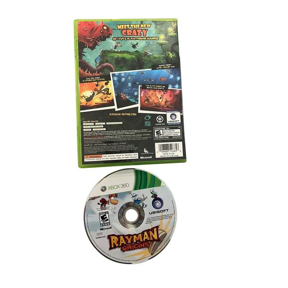 Rayman Origins Microsoft Xbox 360 Case And Game Only - Picture 2 of 3